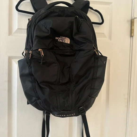 The North Face Surge Luxe Black Backpack - Picture 1 of 6